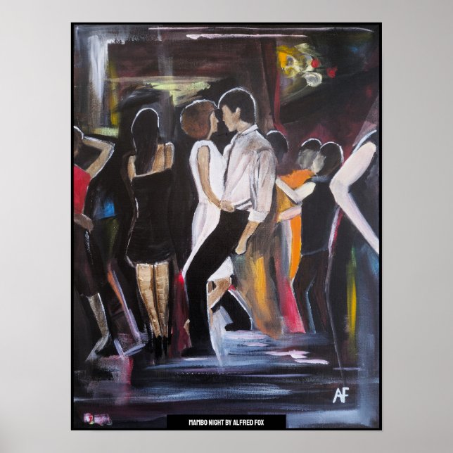 Affiche Peinture Mambo Night par Alfred Fox (Devant)