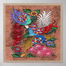 Peinture mexicaine d'écorce d'amat 4 - Sweet Story