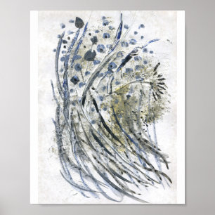 Affiche Peinture moderne acrylique et plante