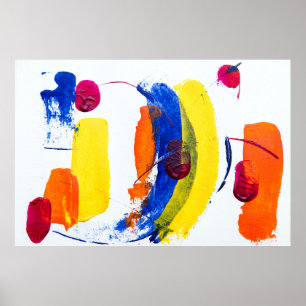 Affiche Peinture multicolore