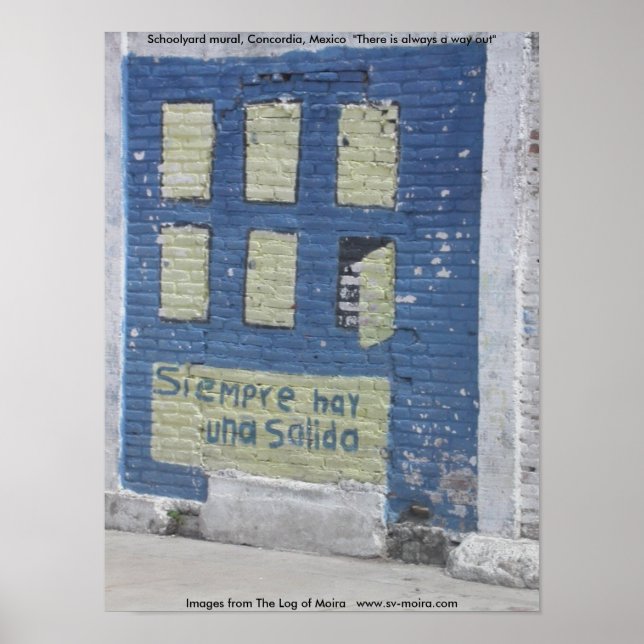Affiche Peinture murale de Schoolyard, Concordia, Mexique (Devant)