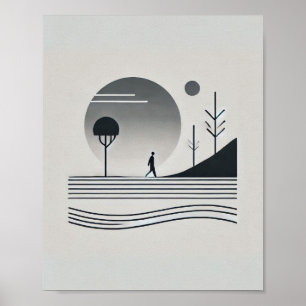 Affiche Peinture murale minimaliste Abstraite