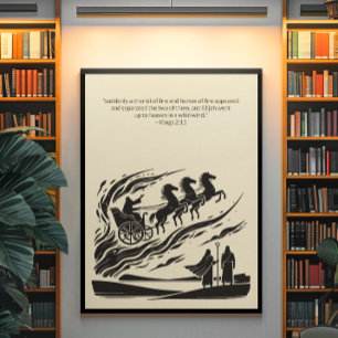 Affiche Peinture murale minimaliste - Verset biblique Impr