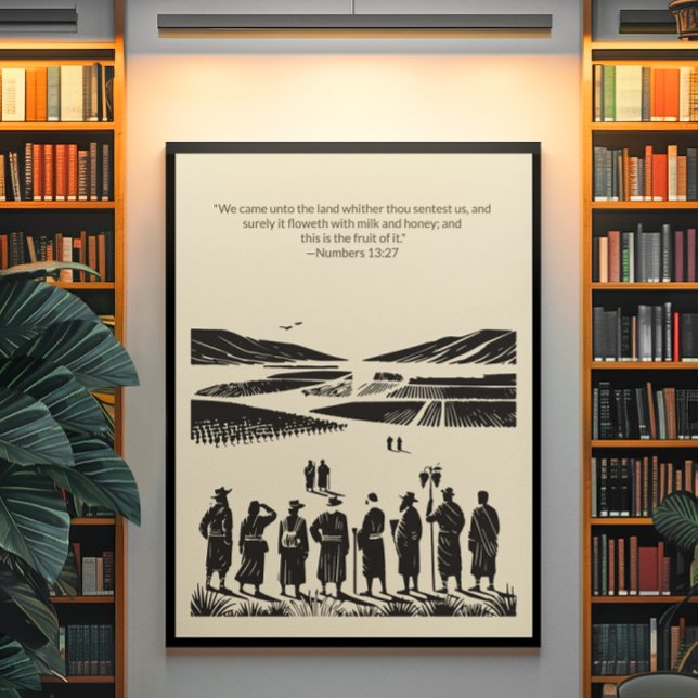 Affiche Peinture murale minimaliste - Verset biblique Impr (Créateur téléchargé)