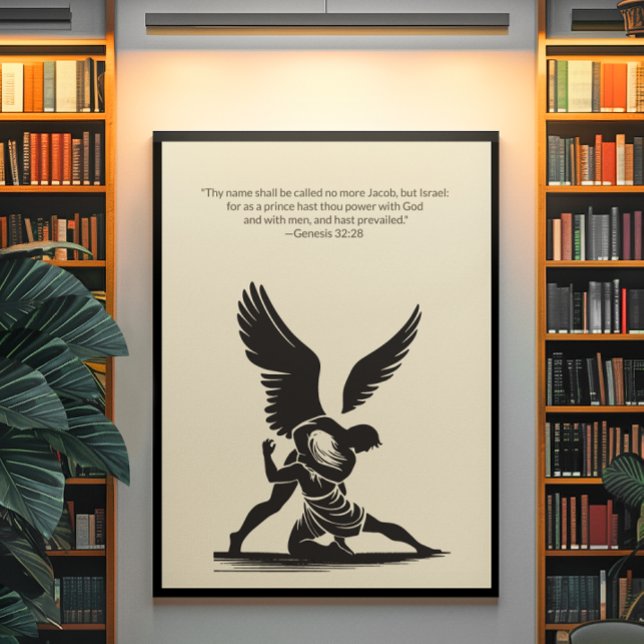 Affiche Peinture murale minimaliste - Verset biblique Impr (Créateur téléchargé)