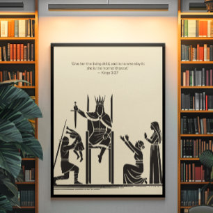 Affiche Peinture murale minimaliste - Verset biblique Impr