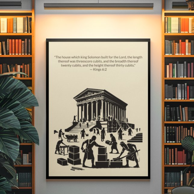 Affiche Peinture murale minimaliste - Verset biblique Impr (Créateur téléchargé)