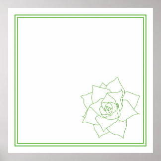 Affiche Peinture murale minimaliste verte