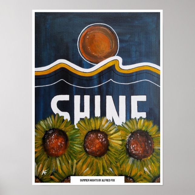Affiche Peinture Nuits d'été par Alfred Fox (Devant)