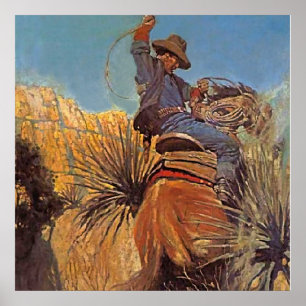 Affiche Peinture occidentale "Cheval Sauter du serpent"