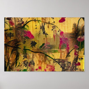 Affiche Peinture orientale. style japonais