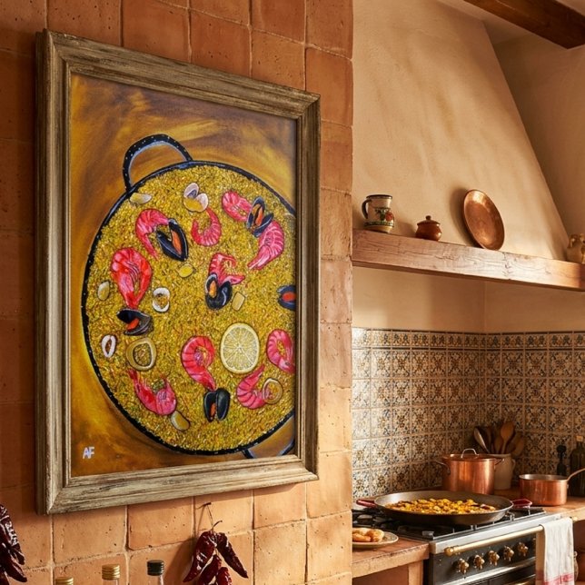Affiche Peinture Paella De Marisco par Alfred Fox (Créateur téléchargé)