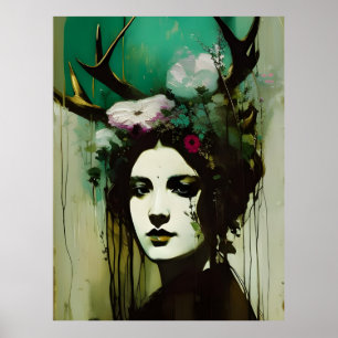 Affiche Peinture Pagan Femme