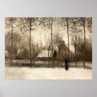 Peinture paysage neigeux, Mur d'hiver Art