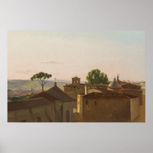 Affiche Peinture paysagère vintage