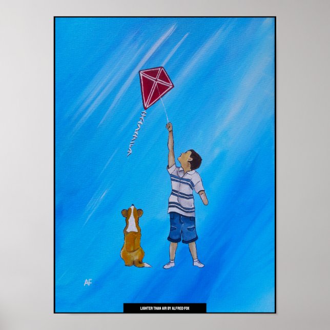 Affiche Peinture plus légère que l'air par Alfred Fox (Devant)