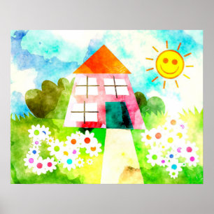 Affiche Peinture pour enfants