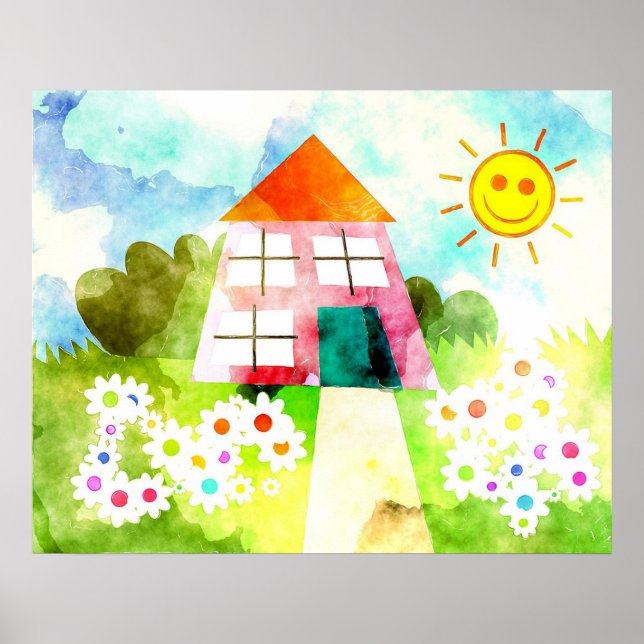 Affiche Peinture pour enfants (Devant)