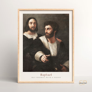 Affiche Peinture Raphael Art Imprimer Autoportrait Vintage