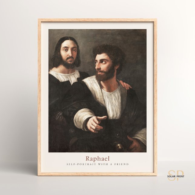 Affiche Peinture Raphael Art Imprimer Autoportrait Vintage (Créateur téléchargé)