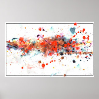 Affiche Peinture rayée