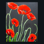 Affiche Peinture Red Poppies Art<br><div class="desc">Peinture Red Poppies Art</div>