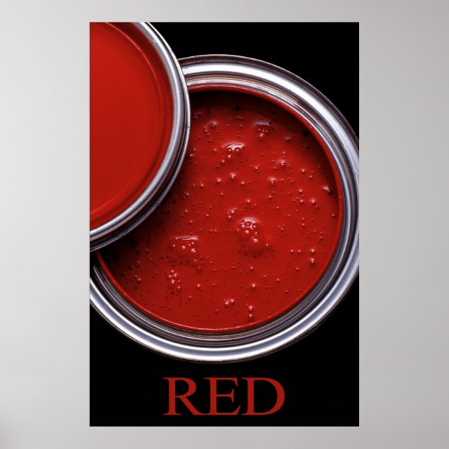 Affiche Peinture rouge (Devant)