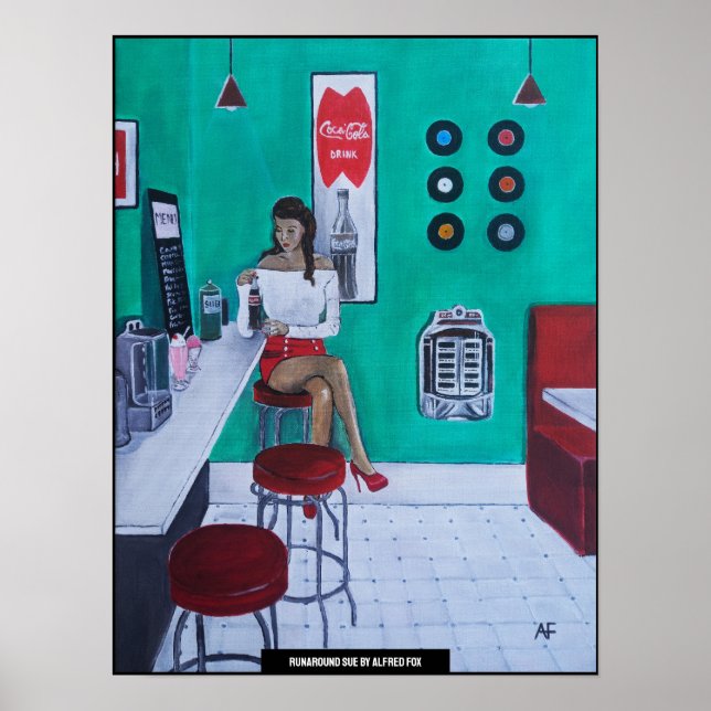 Affiche Peinture Runaround Sue par Alfred Fox (Devant)