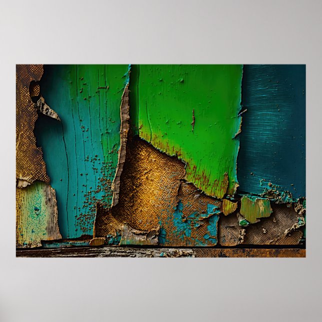 Affiche Peinture, Rustique, Antique, (Devant)