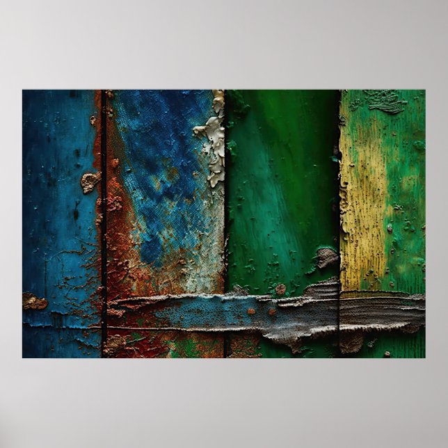 Affiche Peinture, Rustique, Antique, (Devant)