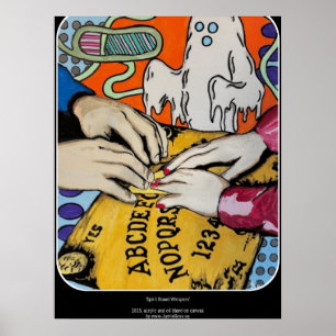 Affiche Peinture "Spirit Board Whispers" sur une
