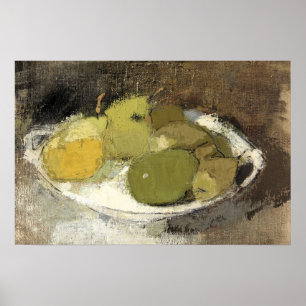 Affiche Peinture sur la vie morte des fruits