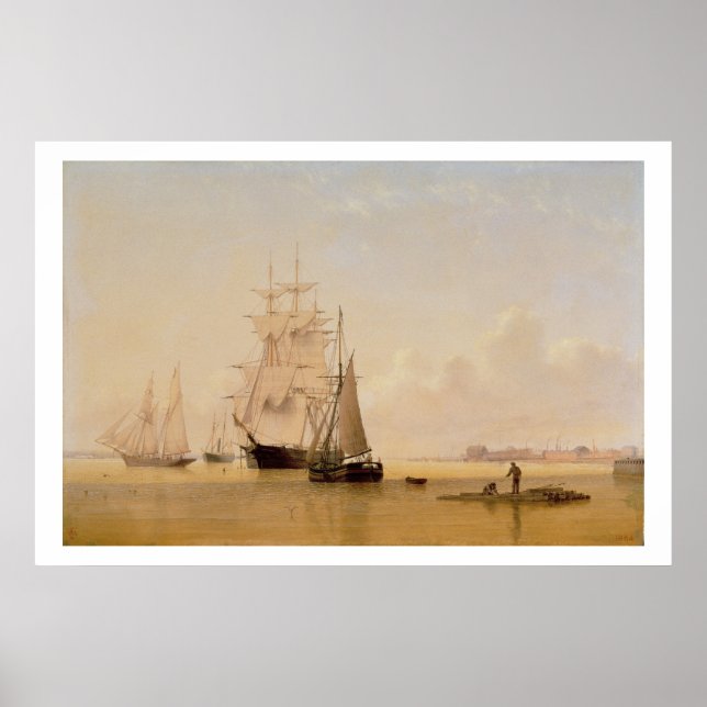 Affiche Peinture sur navire (huile sur toile) 2 (Devant)