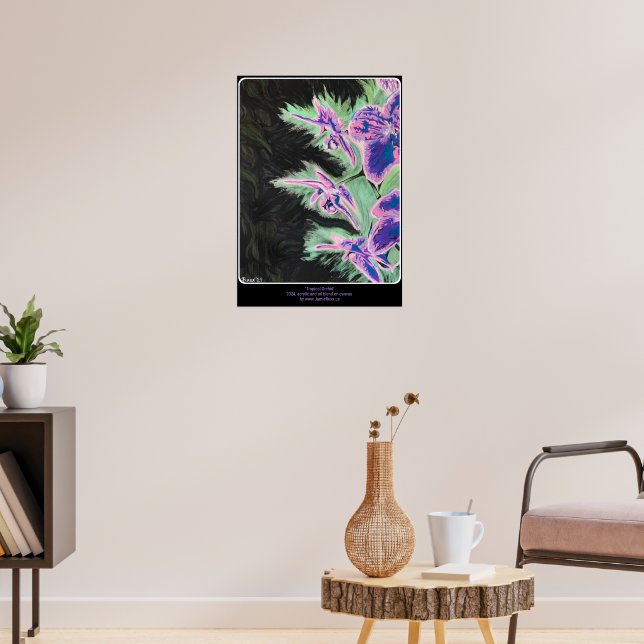 Affiche Peinture 'Tropical Orchid' sur un  (Salon 3)