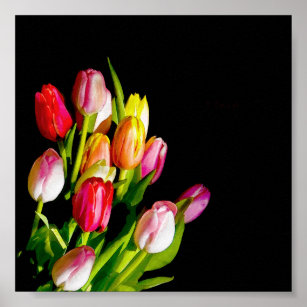 Affiche Peinture Tulip - Art Fleur original