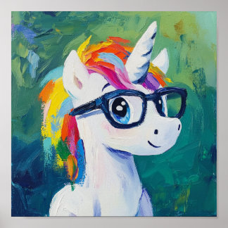 Affiche Peinture Unicorne