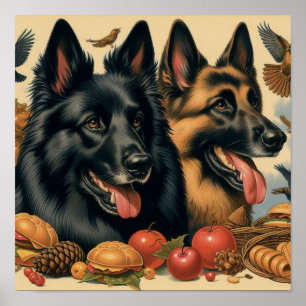 Affiche Peinture vintage belge Tervuren