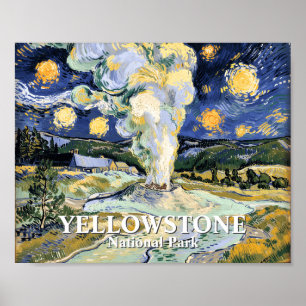 Affiche Peinture vintage de Van Gogh Yellowstone Old Faith