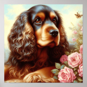 Affiche Peinture vintage d'espagne de Cocker