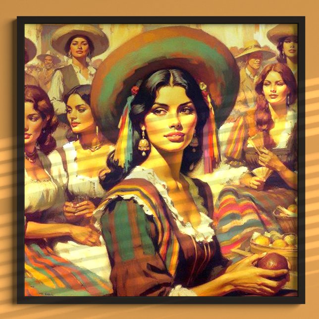Affiche Peinture vintage Latina (Créateur téléchargé)