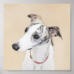 Affiche Peinture Whippet - Jolie art original chien