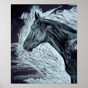 Affiche Peintures de chevaux réalistes ..Images de chevaux