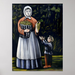 Affiche Peintures du peintre géorgien Niko Pirosmani