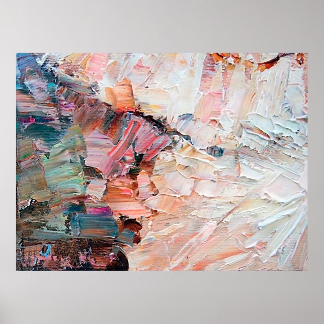 Affiche Peintures et reliefs à l'huile de pâte gaufrée. (Devant)