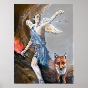 Affiche "Peintures étonnantes aquarelles de la némésis