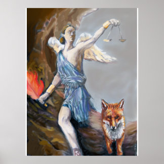 Affiche "Peintures étonnantes aquarelles de la némésis