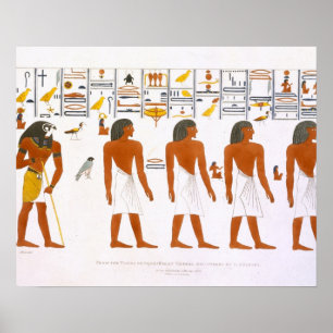 Affiche Peintures murales des tombes des rois chez Thebes,