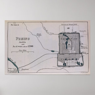 Affiche Pékin, du livre de Ser Marco Polo