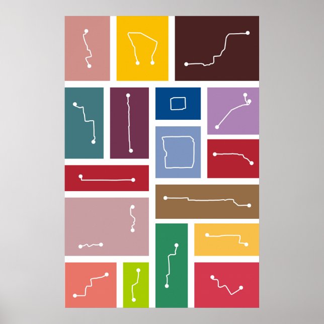 Affiche Pékin - Palettes de transport en commun (Devant)