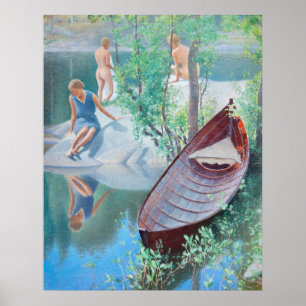 Affiche Pekka Halonen Didylle d'été 1931 Finlande